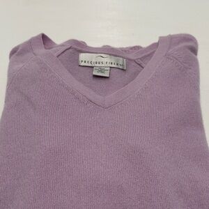 Precious Fibers 100% Cashmere Sweater - Lilac